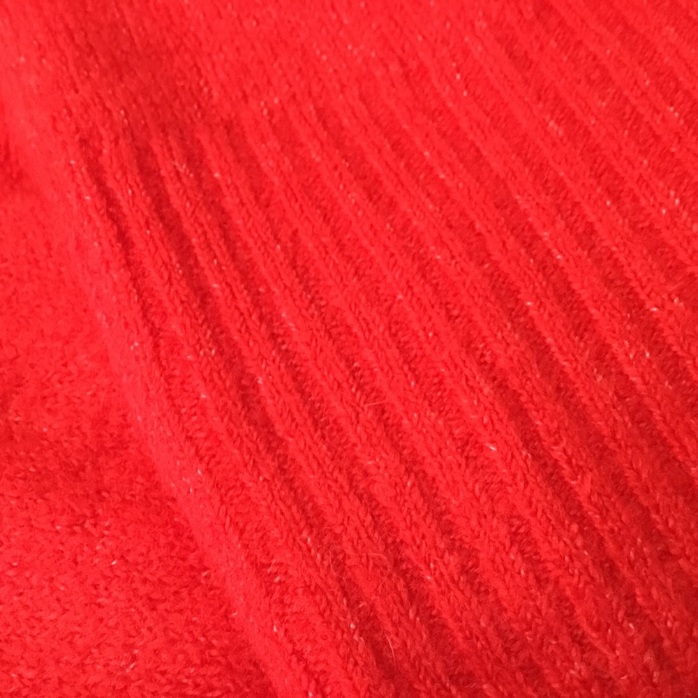 Bright Red Cardigan Sweater - Picture 3 of 5